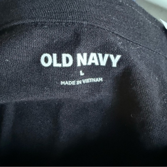 Old Navy Men's Black Polo Shirt Classic Fit Slub-Knit Polo Blackjack Size L - Picture 6 of 7